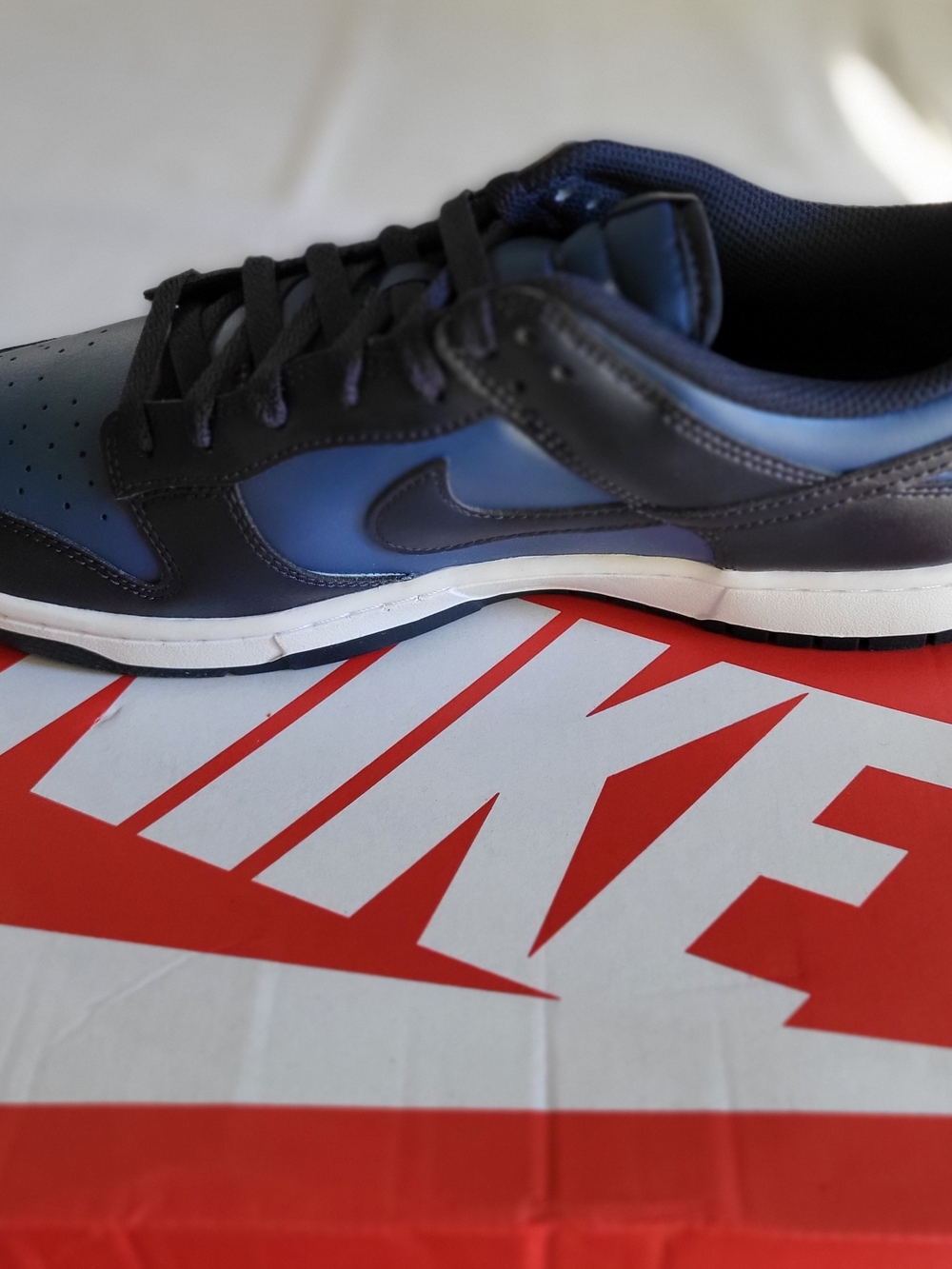 * NEW* Nike Dunk Low Retro Mystic Navy/Marine-White Men's Size 12 - Picture 2 of 7